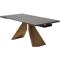 Кухонный стол M-City Ales 180 614M05288 (керамика/бронзовый)