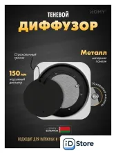 Вентиляционная решетка HOMY AIR Lite круглый AL100B d150 (черная)