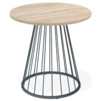 Обеденный стол Sheffilton SHT-TU85/TT80 (антрацит/дуб сонома)