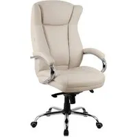 Офисное кресло King Style Hildi PU Chrome (кремовый)