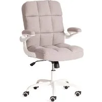 Офисное кресло TetChair Lugano Wh (ткань teddy, светло-серый)