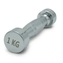 Гантели UNIX Fit PRO круглые, хромированные (1 кг, 2 шт)