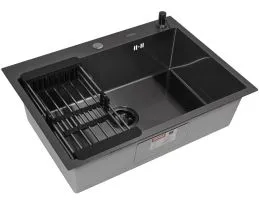 Комплект ARFEKA ECO AR мойка 700500, коландер, дозатор BLACK