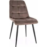 Стул Signal Chic Velvet Bluvel 38 (капучино/черный)