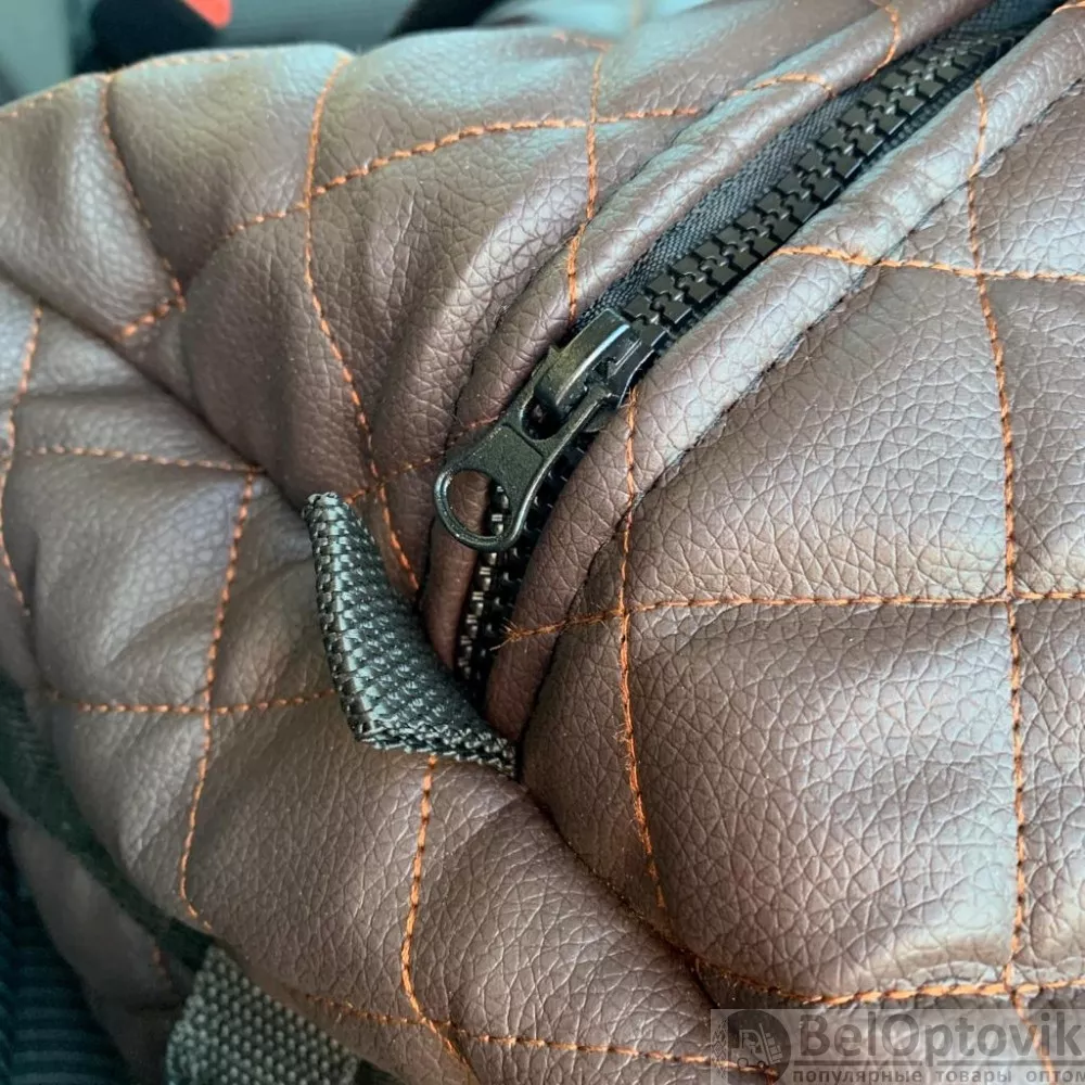Дорожная сумка для путешествия / экокожа (50х23х23см ) Плечевой ремень Красная ОПТОМ