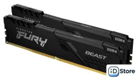 Оперативная память Kingston FURY Beast 2x8GB DDR4 PC4-25600 KF432C16BBK2/16