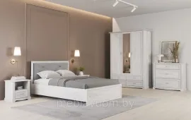 Спальня Сохо Бетон пайн белый/бетон пайн патина