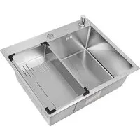 Кухонная мойка ARFEKA Eco AR мойка 600500, коландер G, дозатор Satin