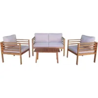 Комплект складной мебели National Tree Company Из акации / TP6072.3 (4 предмета)