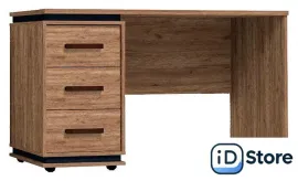 Стол Глазов Nature 84 (дуб табачный craft/черный)