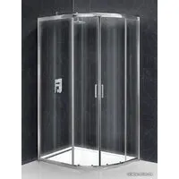 Душевой уголок BelBagno UNO-195-RH-2-100/80-C-Cr (прозрачное стекло)