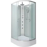 Душевая кабина Niagara NG-33084-14LBKTG 100x80 (матовое стекло)