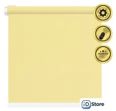 Рулонная электроштора НеоФьюжен Эден 200 190х200 правая (медовый, белая фурнитура)