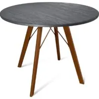 Кухонный стол Sheffilton SHT-TU9/TT 90 (темный орех/каменный уголь)