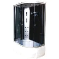 Душевая кабина Водный мир Комфорт ВМ-886 Е L 80x120 (тонированное стекло)