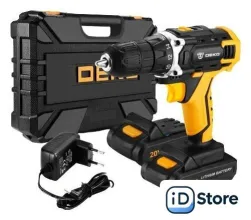 Дрель-шуруповерт Deko DKCD20FU-Li SET 63 063-4175 (с 2-мя АКБ, кейс)