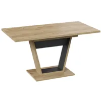 Кухонный стол Трия Гавана тип 1 (дуб крафт золотой/черный)