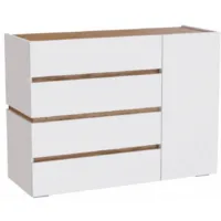 Тумба Woodville Атлон / 593708 (белый/дуб вотан)