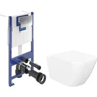 Унитаз подвесной Lauter Nuremberg 21811 Villeroy Boch Viconnect Pro S 92122869 (с кнопкой хром)