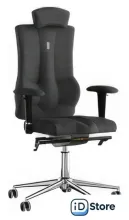 Офисное кресло Kulik System Elegance (азур/хром, черный с подголовником)