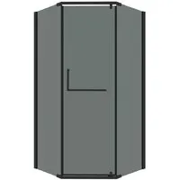 Душевой уголок Grossman Pragma 100x100x195 302.K33.03.1010.21.10 (черный матовый/тонированное стекло)