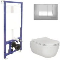 Унитаз подвесной Berges Wasserhaus Ego Rimless Toma Slim Novum525 S3 047243