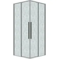 Душевой уголок Grossman Galaxy 80х110х195 300.K33.01.80R11L.10.02 (хром/стекло шиншилла)