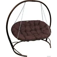 Подвесной диван M-Group Мамасан 12120205 (коричневый/коричневая подушка)