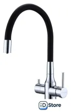 Смеситель Paulmark Salix Sa213419-CR (черный/хром)