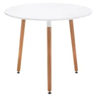 Обеденный стол Woodville Lorini 90 / 15362 (white/wood)