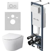 Унитаз подвесной AM.PM ErgoFit Sense FlashClean IS110101.741701 (с сиденьем)