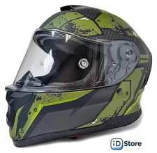 Мотошлем AIM RH365 365-013-L (L, Carbon Renault Green)