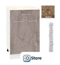 Шкаф напольный Кортекс-мебель Корнелия Лира НШ50р1ш (оникс/мадрид)