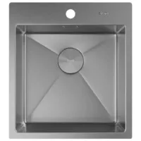 Мойка кухонная ZorG ZEROX 46 IF STEEL