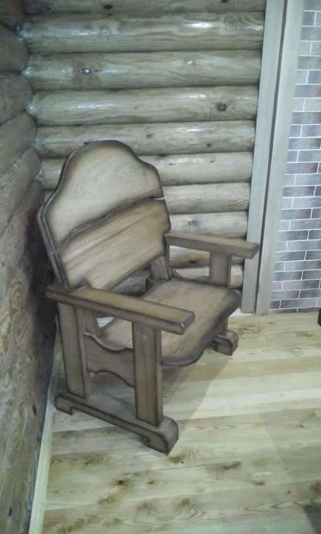 Кресло дубовое для дома, бани, сада, дачи