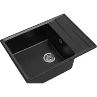 Кухонная мойка GranFest GF-LV-660L (черный)