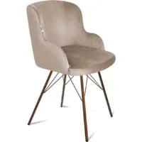 Стул Sheffilton SHT-ST39/S37 (латте/медный металлик)