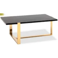 Журнальный столик Stool Group Тоби 109x66 / ECT-5004-TG (черный мрамор/сталь золото)