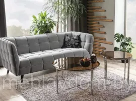 Диван SIGNAL CASTELLO 2 Velvet Bluvel 14 серый/венге