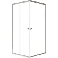 Душевой уголок Saniteco SNT-804 Cube 90х90 без поддона (хром/прозрачное стекло)