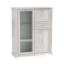 Комод с витриной 32.09 Сохо (бетон пайн белый)