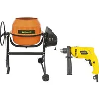 Бетономешалка Garvill БСЭ-120 Дрель D600
