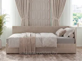 Кровать NN Мебель КР 3 К бежевый 90/200, ткань