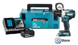 Ударная дрель-шуруповерт Makita DHP486RTJ (с 2-мя АКБ 5 Ач, кейс)
