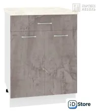 Шкаф напольный Кортекс-мебель Корнелия Лира НШ60р1ш (оникс/марсель)