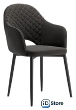 Стул с подлокотниками Табурет Кристи (бренди 28/каркас черный)