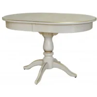 Обеденный стол Мебелик Тарун 4 (слоновая кость/золото)