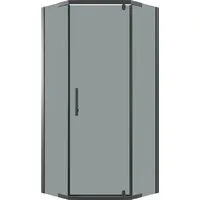 Душевой уголок Niagara Eco NG-1010-14DT 100x100x190 (черный/стекло тонированное)