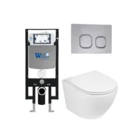 Унитаз подвесной с инсталляцией WeltWasser Amberg 497 Merzbach 043 GL-WT Amberg RD-CR