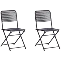 Комплект стульев складных TetChair Secret De Maison Villa (2шт, черный)